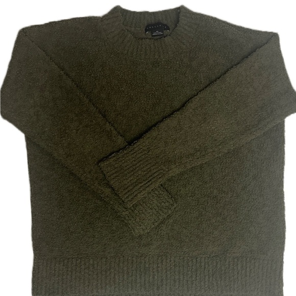 SANCTUARY Womens Silver Ribbed Long Sleeve Mock Neck Sweater
